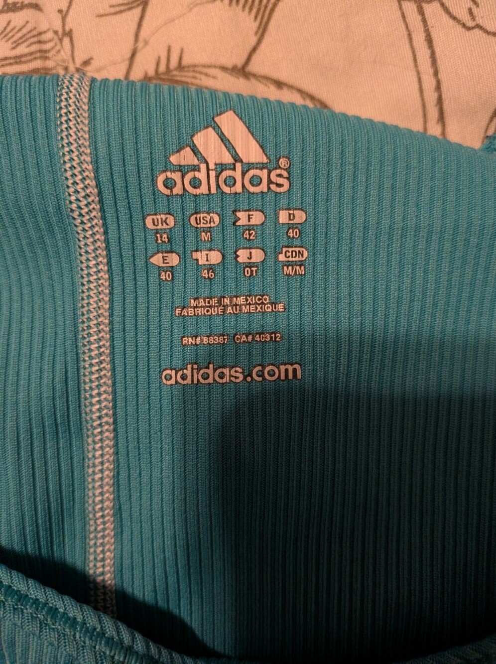 Blue Adidas Racer-back Tank - Picture 3 of 4